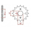JT Sprockets JTF 1264-17