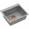 Kuchynská batéria - Quadron Morgan 110 Gray/Copper +Sink (Kuchynská batéria - Quadron Morgan 110 Gray/Copper +Sink)