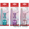 Grafitová ceruzka Sparkle - set metallic BL - Faber-Castell