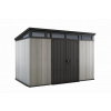 Záhradný domček Keter Artisan 11x7 sivý/antracitový, s podlahou, 610379