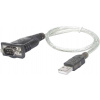 Manhattan USB adaptér [1x USB 1.1 zástrčka A - 1x D-SUB zástrčka 9pólová] 151849 1.80 m pozlacené kontakty