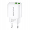 Nabíjačka Wozinsky USB pre Apple 2,4 mA 5 V biela