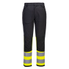 PORTWEST WX2 ECO HI-VIS CD888 / Reflexné ECO nohavice do pása - HV žltá/čierna UK 30/EU 46
