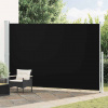 zahrada-XL Zaťahovacia bočná markíza na terasu 220x500 cm čierna 313429