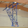 Basketbalová konštrukcia závesná s el pohonom, namontovaná vo výške 10,6 m až 12,5 m