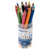 EDU3 Prime Jumbo trojhranné pastelky P12, tuha 6,25 mm, 12 farieb v guľatej plastovej dóze