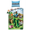 Halantex DETSKÉ BAVLNENÉ OBLIEČKY MINECRAFT 160X200 CM, 1KS 70X80 CM VZOROVANÉ