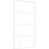 vidaXL Posuvné dvere ESG sklo a hliník 102,5x205 cm biele