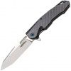 JKR PRO Zatvárací nôž, 9 cm, G10 a karbón, čierny