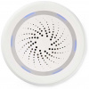 NEDIS Wi-Fi múdra siréna/ alarm alebo zvonenie/ hlasitosť 85 dB/ micro USB/ biela