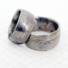 Snubní prsteny kovaná nerezová ocel damasteel DA-1004 (Snubní prsteny kovaná nerezová ocel damasteel DA-1004)