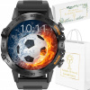 Detské inteligentné hodinky Gravity S TAŠKOU A NÁLEPKOM KOMUNIÓNOU, čierne (SMARTWATCH na prvé sväté prijímanie PRE CHLAPCA GRAVITAČNÉHO BAT. 400 mAh - S VOLANIAMI)