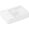 HANSGROHE Xelu Q umývadielko na skrinku s otvorom vľavo, bez prepadu, 360 x 250 mm, biela, s povrchom SmartClean, 61085450