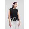 TOP KARL LAGERFELD KARL SIGNATURE TANK TOP BLACK