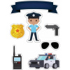 CUKROVÁ TLAČ jedlý obrázok na tortu Cukrová hmota POLÍCIA POLICAJT #1
