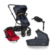 EASYWALKER Kočík kombinovaný Harvey3 Premium 4v1 Sapphire Blue/Chilli Red VP-F173416