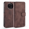 Peňaženkové kožené puzdro DG.MING na Xiaomi Redmi Note 9T - Coffee