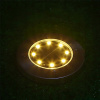 Solárne svietidlá - Solárna lampa 8 LED záhradné trávnik teplé svetlo (Solárne svietidlá - Solárna lampa 8 LED záhradné trávnik teplé svetlo)