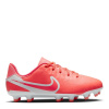 Nike Tiempo Legend 10 Academy Juniors Firm Ground Football Boots Red/White 2 (34)