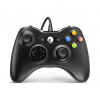 Ovládač pre hry Diswoe káblový čierny USB pre Xbox 360/PC s vibráciami