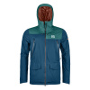 Ortovox pánská vlněná bunda 2L Swisswool Sedrun Jacket M | farba: petrol blue, veľkosť: L