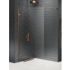 New Trendy Avexa Copper Brushed stena sprchového kúta walk -in 90 cm medená brúsený/sklo priehľadné EXK-7136