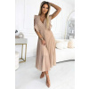 ŠATY EMILY - béžové (ZN. NUMOCO záruka kvality. Originálne, trendy, sexi, štýlové, pohodlné.... oblečenie na každú príležitosť.)