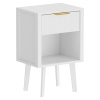 Tempo Kondela Nočný stolík, biela, TOBI