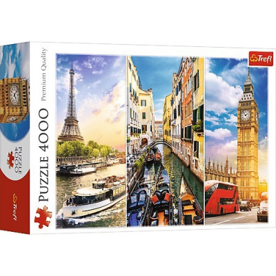 Trefl Puzzle 4000 - Výlet okolo Európy