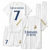 Komplet futbalového oblečenia Real Madrid biely unisex 128-134