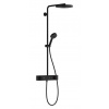 Hansgrohe Pulsify S Sprchový set s termostatom, priemer 26 cm, 3 prúdy, EcoSmart, matná čierna 24221670-HG