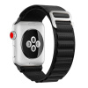 AppleMix Remienok pre Apple Watch 41 mm / 40 mm / 38 mm - nylon / kovová spona - čierny