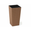 Nohel garden Obal na květník FINEZIA RATTAN ECO plastový 30x30x57cm