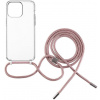 Kryt na mobil FIXED Pure Neck AntiUV s ružovou šnúrkou na krk pre Apple iPhone 15 Pro (FIXPUN-1202-PI)