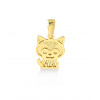 Prívesok mačka zo žltého zlata k6642z