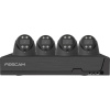 Foscam neu FNA108E-T4-2T black LAN IP-sada bezpečnostné kamery 8-kanálový so 4 kamerami 3840 x 2160 Pixel; FNA108E-T4-2T black