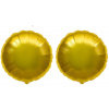 FLEXMETAL Balón fóliový – okrúhly, pastelový zlatý, 45 cm, 2 ks 8595596327850