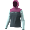 Tričko DYNAFIT Traverse Sun Hoody W cinder magenta S