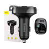Vysielač FM Baseus T typed Bluetooth 2xUSB microSD (čierny) 30590