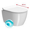 GSI - PURA SHORT závesná WC misa, Swirlflush, 35x46cm, biela ExtraGlaze 880211