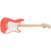 Fender Squier Mini Stratocaster®, Maple Fingerboard, White Pickguard, Tahitian Coral