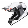 SCORPION prilba na motocykel VX-16 EVO AIR SPECTRUM, biela/strieborná, veľ. XS