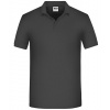 James&Nicholson Pánska polokošeľa JN874 Dark Grey (Solid) 5XL