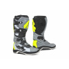 Moto topánky FORMA PILOT šedo/bielo/neónovo žlté - Veľkosť 42