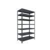 Skrutkovaný regál do skladu Biedrax 45 x 130 x 300 cm, antracitový, 7 políc, nosnosť 150 kg na policu