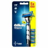 Gillette Mach3 Turbo Pánsky Holiaci Strojček - 5 Holiacich Hlavíc