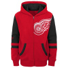 Outerstuff Detská mikina Detroit Red Wings Faceoff Colorblocked Fleece Full-Zip Veľkosť: Dětské XL (13 - 15 let)
