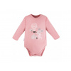 Eevi Body s dlhým rukávom MELLOW ružové - 80