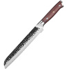 IZMAEL Damaškový kuchynský nôž Tetsuya Bread/Hnedá 21.2 cm