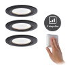 Paulmann Nova Coin 3xokrúhle 3Stepdim pevné čierna - 94474